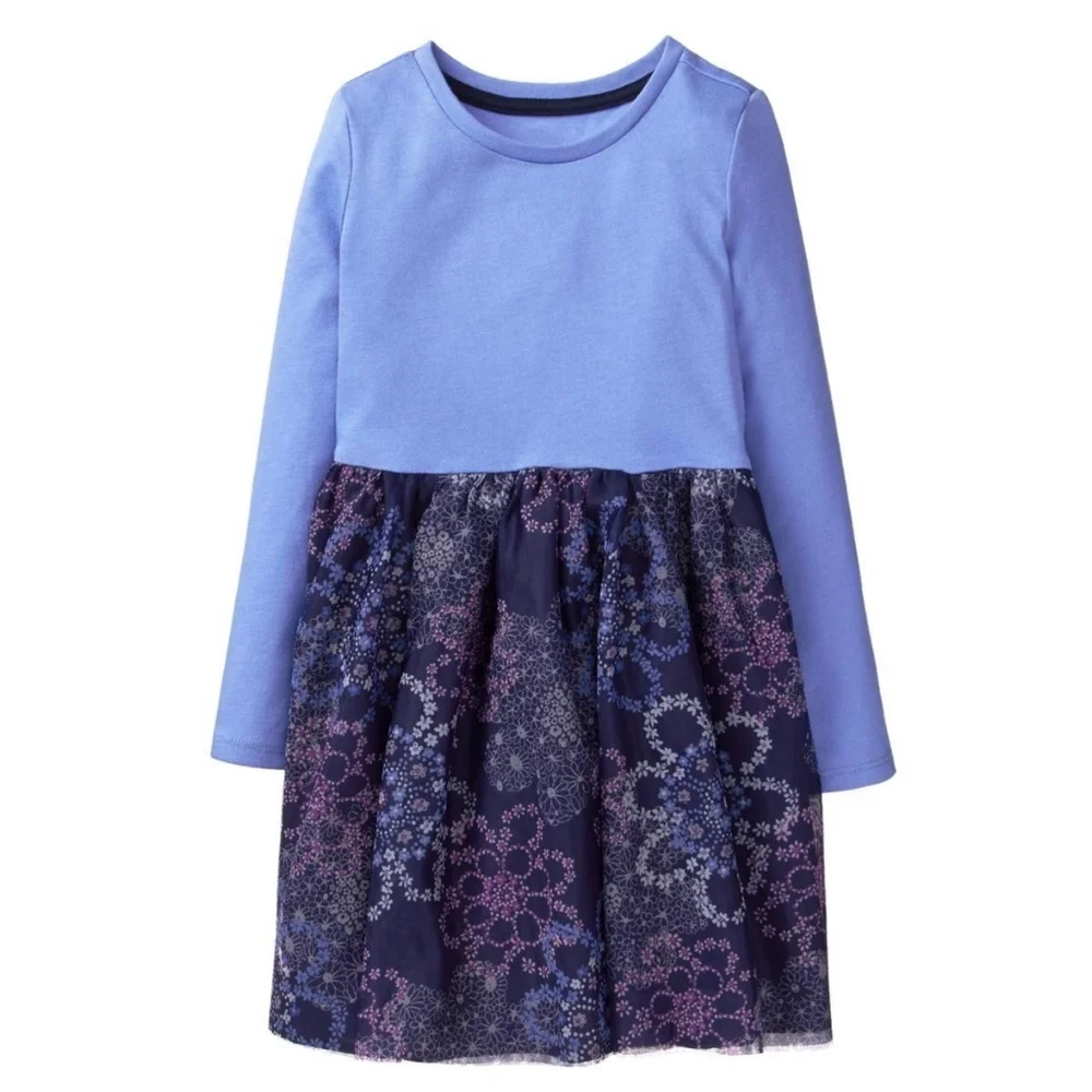 Gymboree Girls Fairytale Forest Floral Tutu Dress Cotton Size 5/6